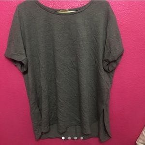 MOSSIMO olive green, cuffed sleeve t-shirt